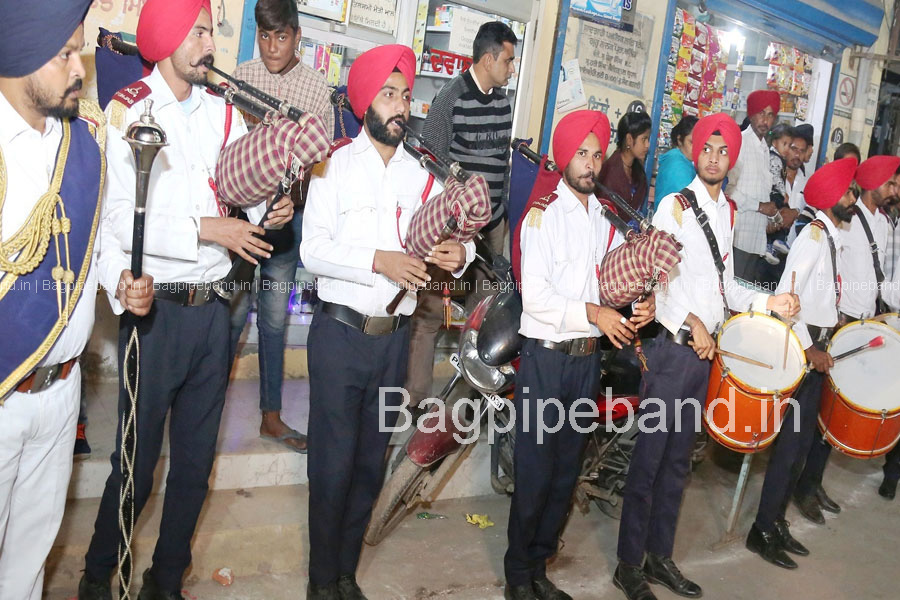 bagpipe band in india