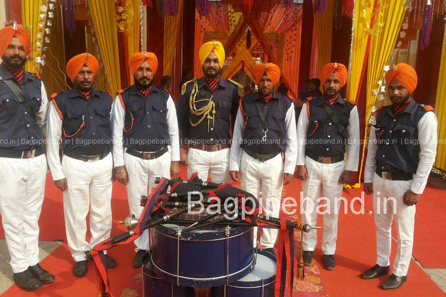 bagpipe band in india